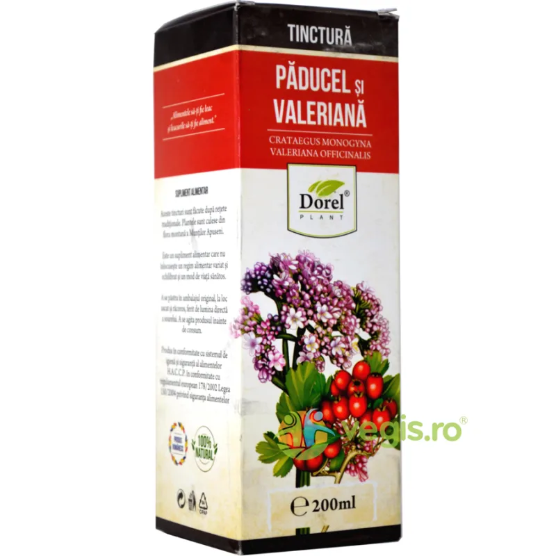 Tinctura Paducel&Valeriana 200ml Dorel Plant — preț și oferte