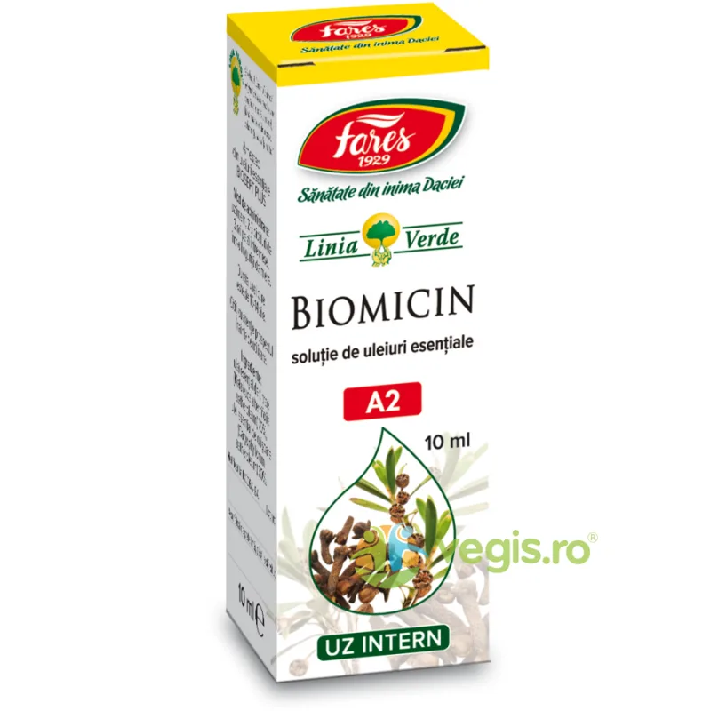 Biomicin Solutie de Uleiuri Esentiale (A2) 10ml FARES — preț și oferte