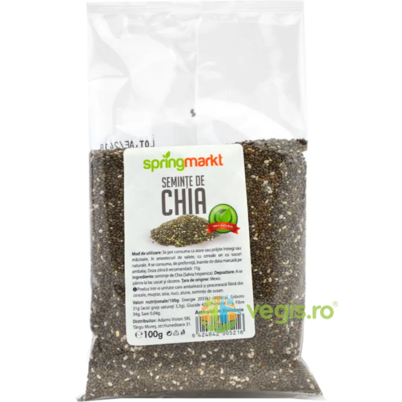 Seminte De Chia 100gr springmarkt — preț și oferte