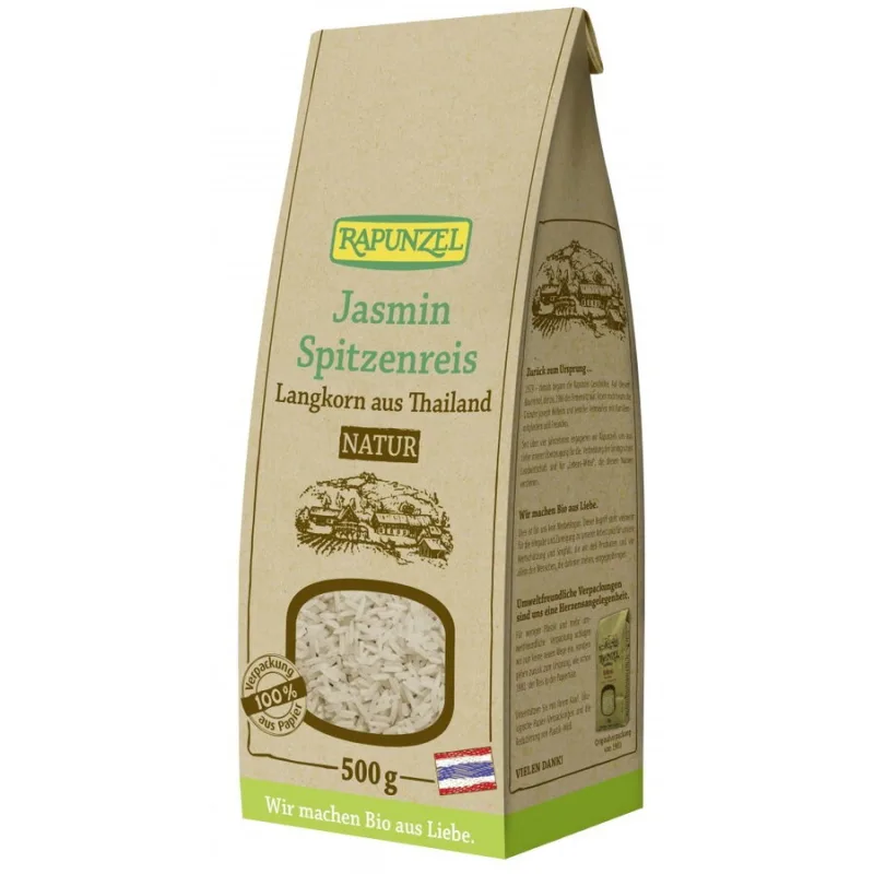 Orez Jasmin cu Bob Lung Natur Ecologic/Bio 500g Rapunzel — preț și oferte