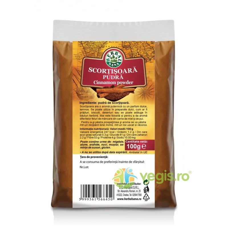 Scortisoara Pudra 100gr Herbavit — preț și oferte