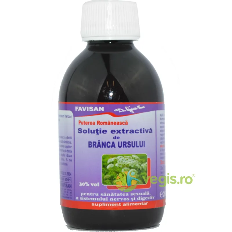 Solutie Extractiva De Branca Ursului 200ml Favisan — preț și oferte