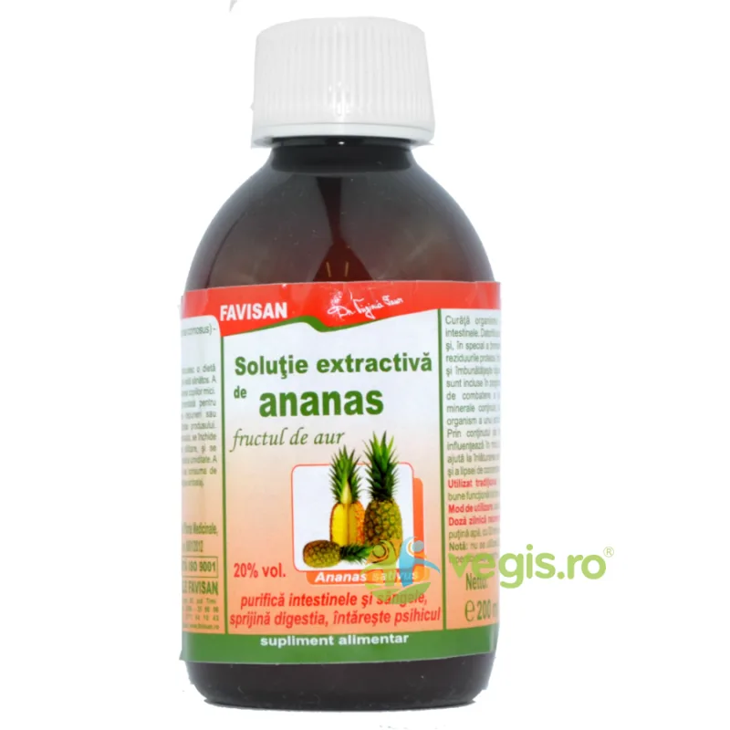 Solutie Extractiva De Ananas 200ml Favisan — preț și oferte