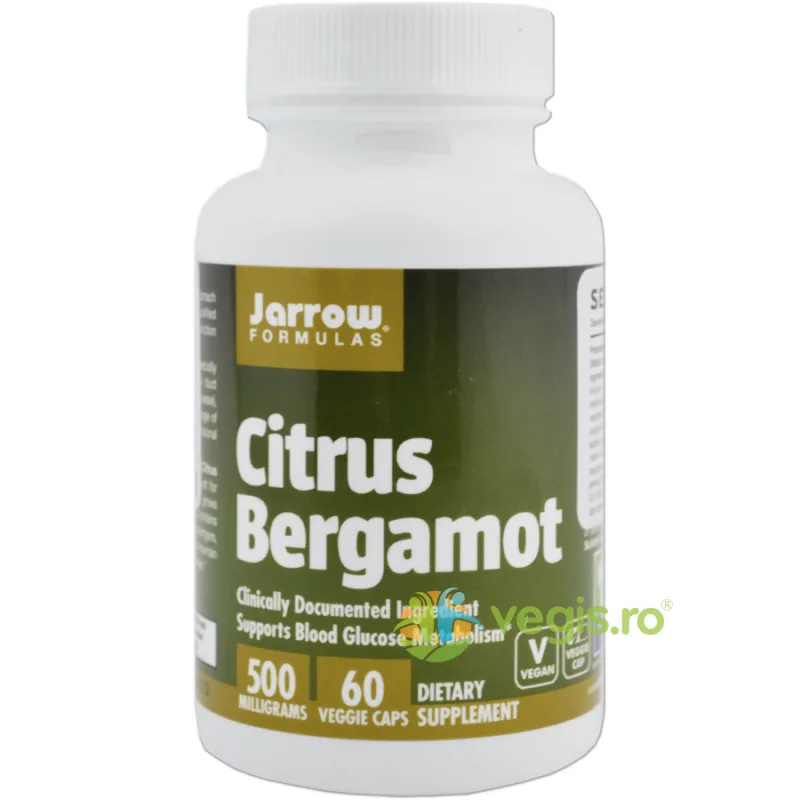 Citrus Bergamot 500mg 60cps Secom, Jarrow Formulas — preț și oferte
