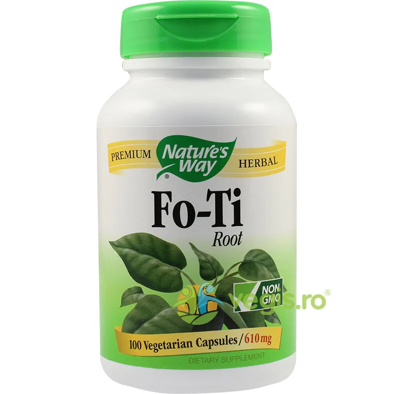 Fo-Ti 610mg 100cps Secom, Nature's Way — preț și oferte