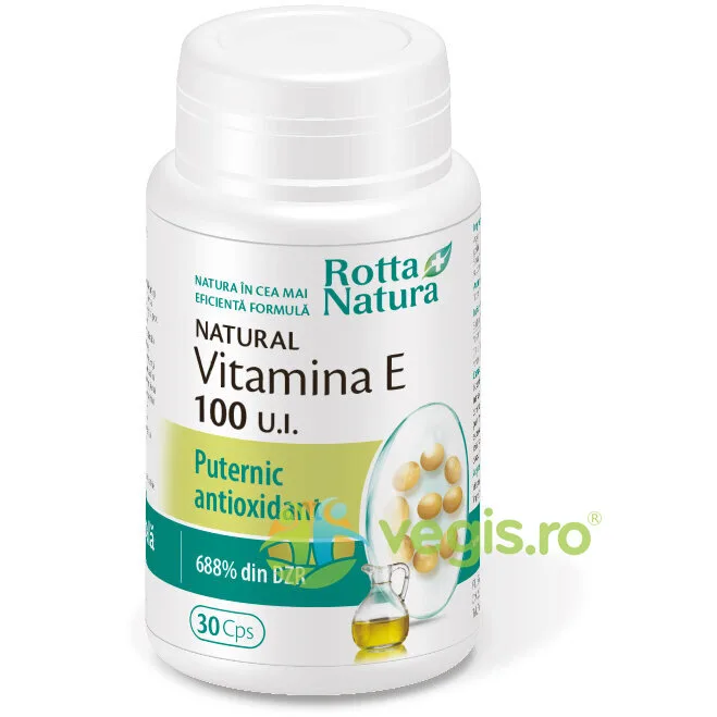 Natural Vitamina E 100 U.I 30cps ROTTA NATURA — preț și oferte