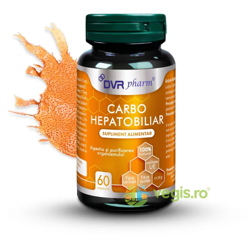 Carbo HepatoBiliar 60cps DVRPharm — preț și oferte