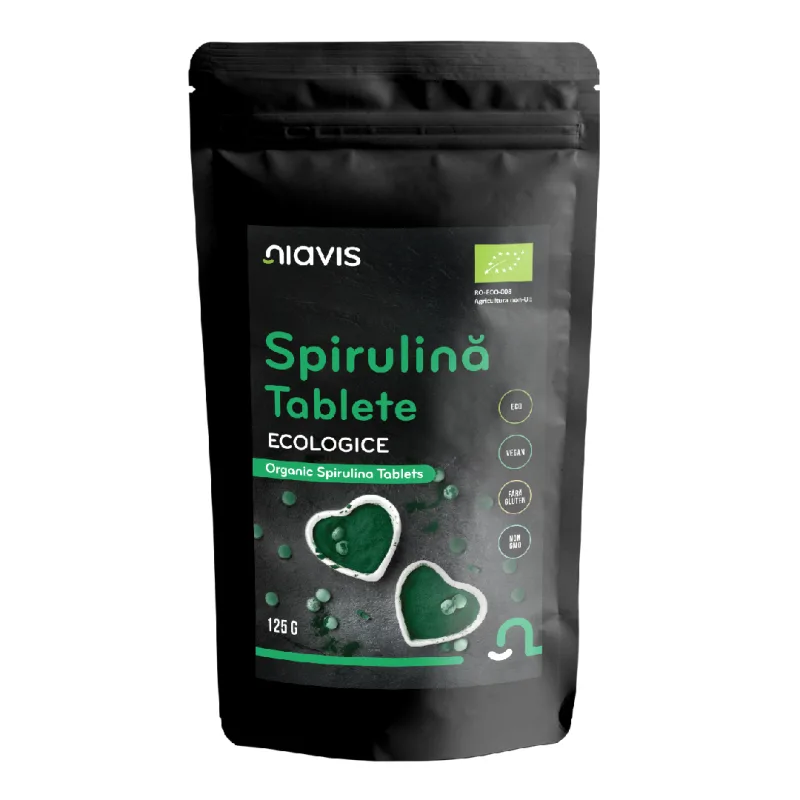 Spirulina Tablete Ecologice BIO, 125g, Niavis — preț și oferte