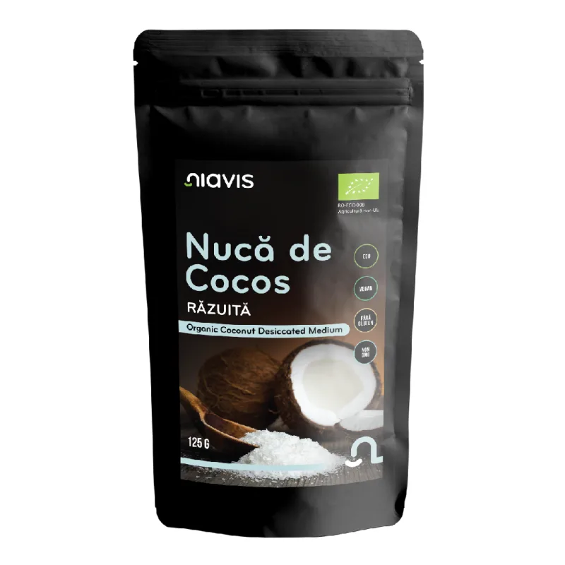 Nuca de Cocos Razuita Ecologica BIO, 125g, Niavis — preț și oferte
