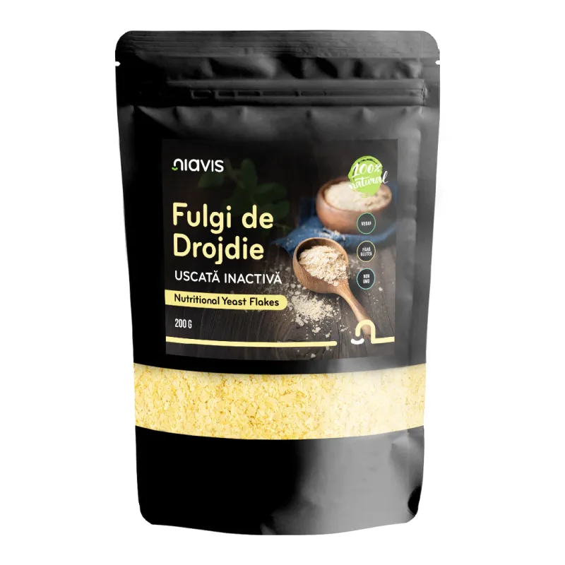 Fulgi de Drojdie Uscata Inactiva, 200 g, Niavis — preț și oferte
