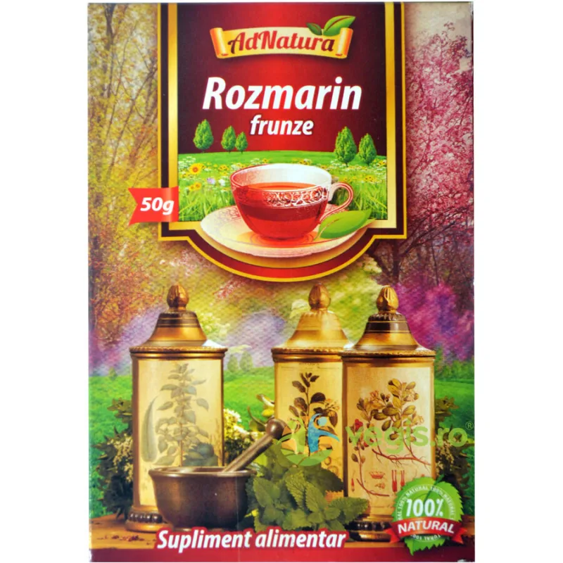 Ceai Rozmarin Frunze 50gr ADNATURA — preț și oferte