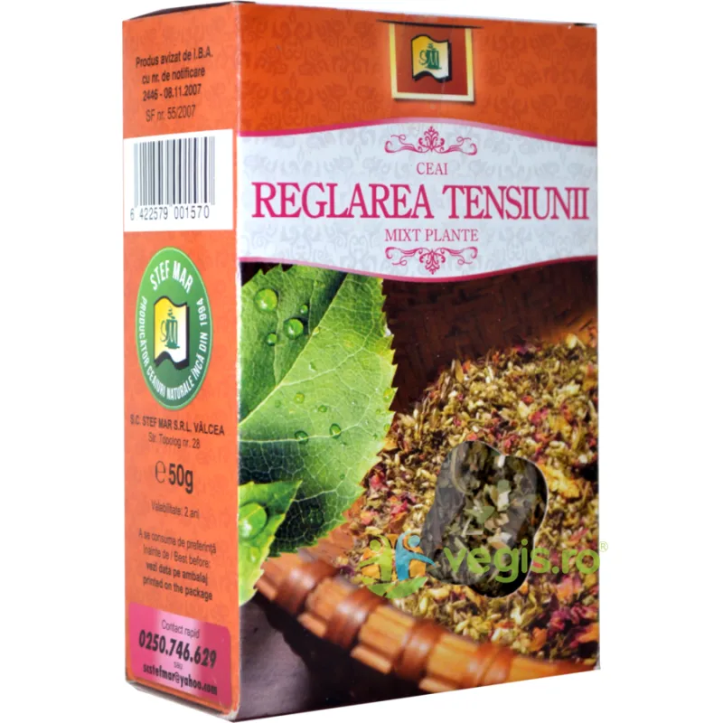 Ceai Reglarea Tensiunii 50gr Stef Mar — preț și oferte