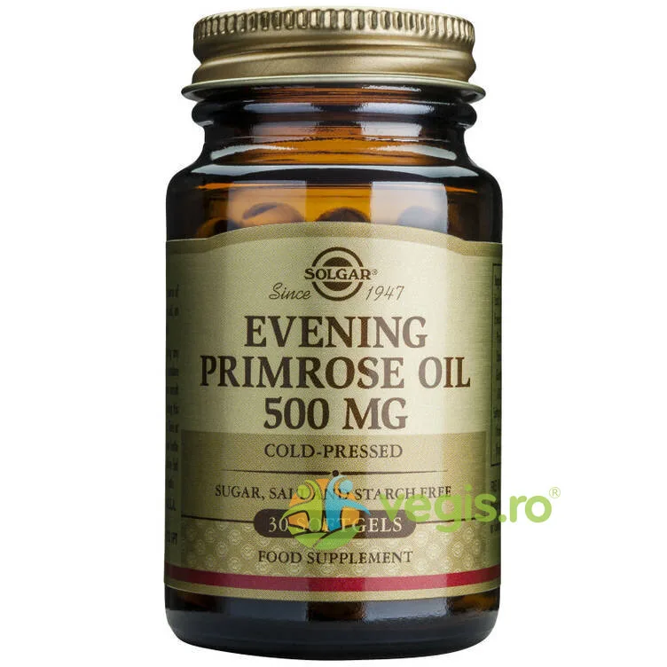 Evening Primrose Oil 500mg 30cps (Ulei de luminita noptii) SOLGAR — preț și oferte