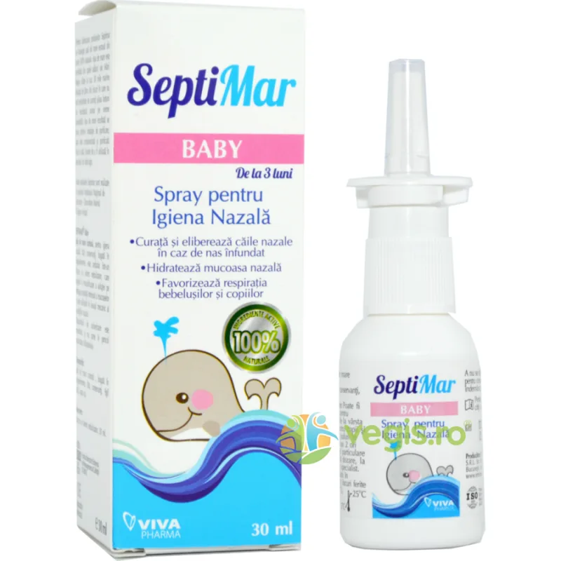 Spray Septimar Baby (Apa De Mare Izotona) 30ml VIVA PHARMA — preț și oferte