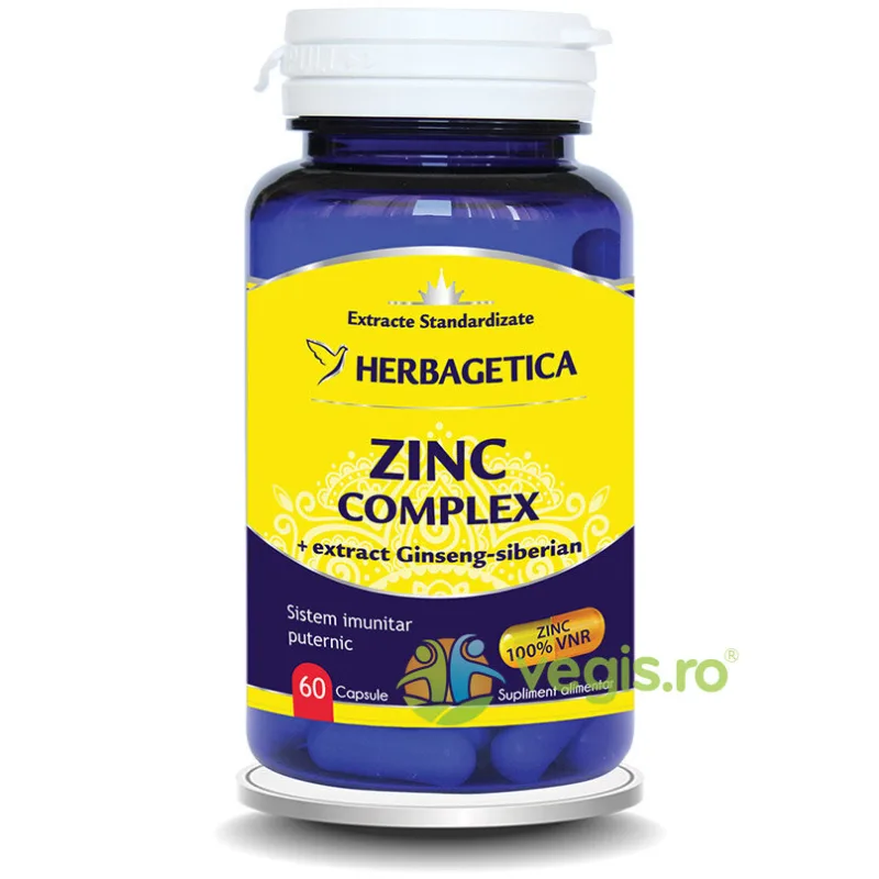 Zinc Complex 60cps HERBAGETICA — preț și oferte