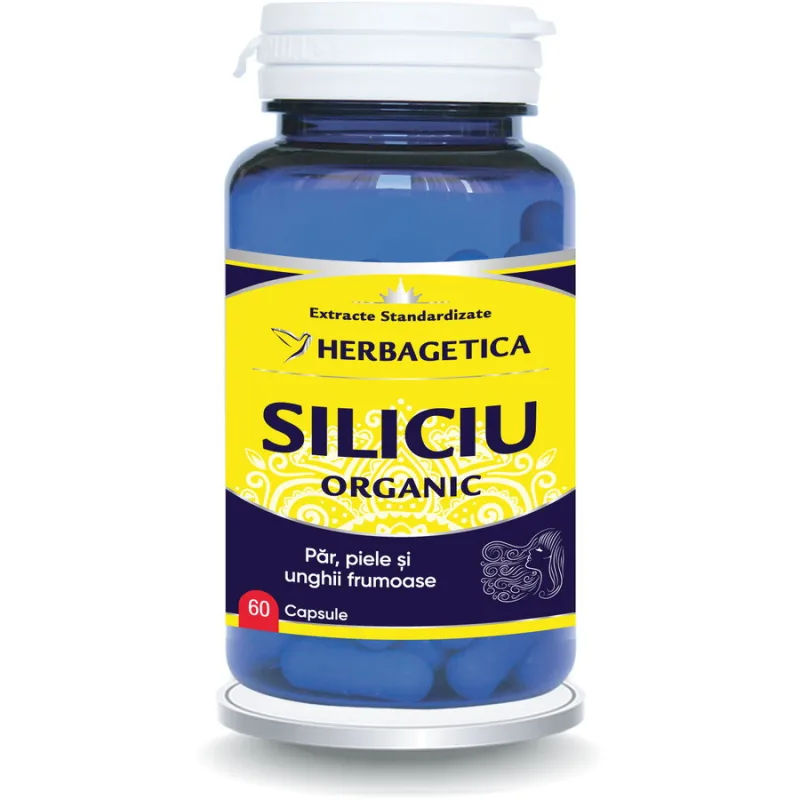 Siliciu Organic 60cps HERBAGETICA — preț și oferte