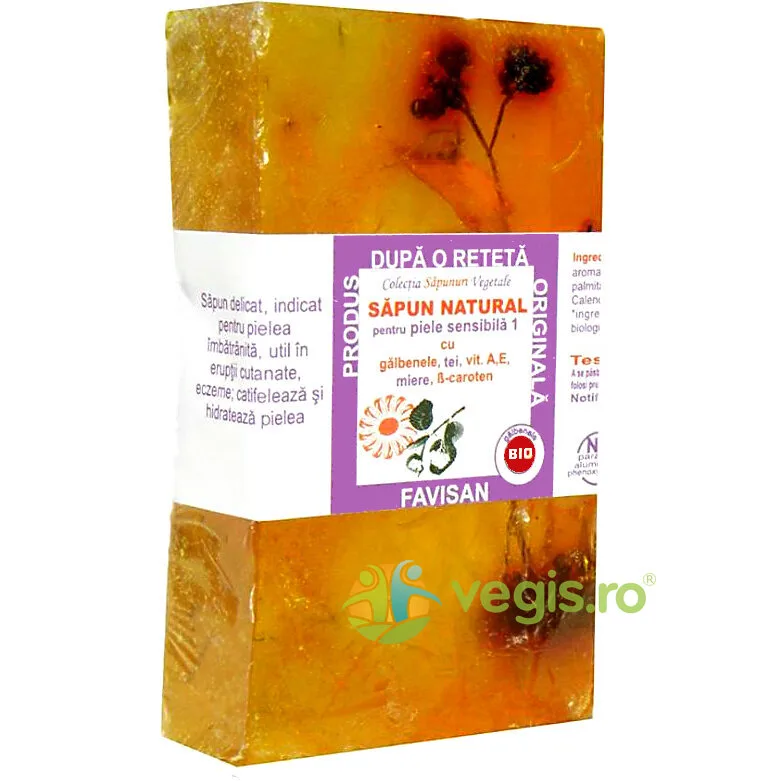 Sapun Natural Pentru Piele Sensibila 80g Favisan — preț și oferte
