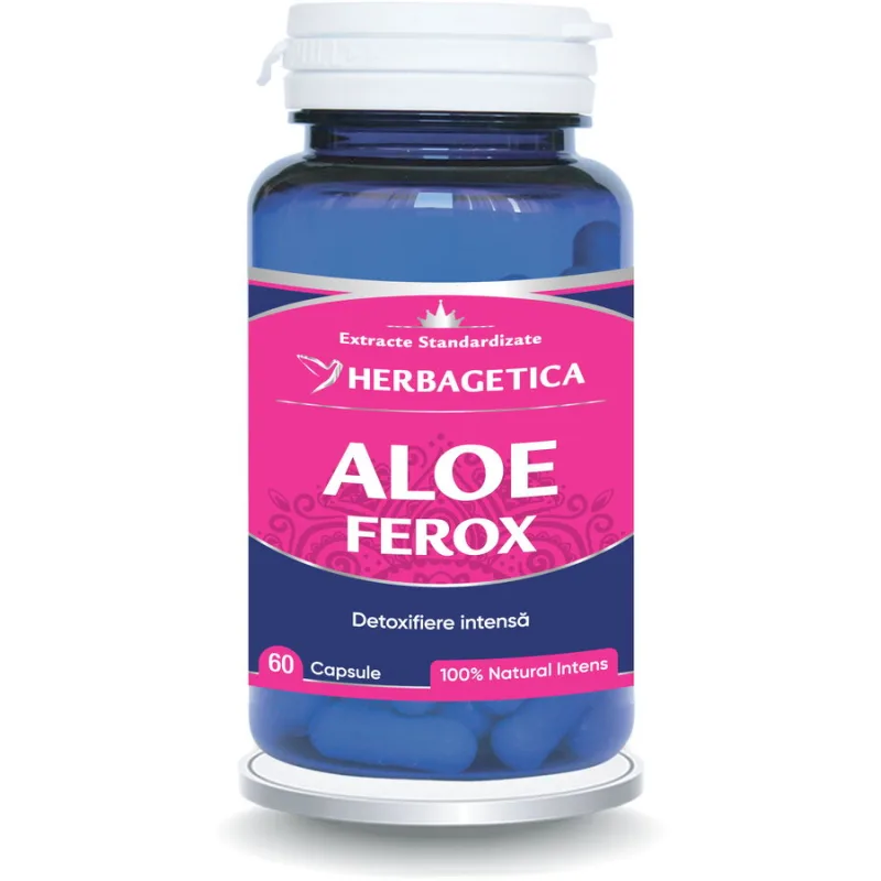 Aloe Ferox 60cps HERBAGETICA — preț și oferte