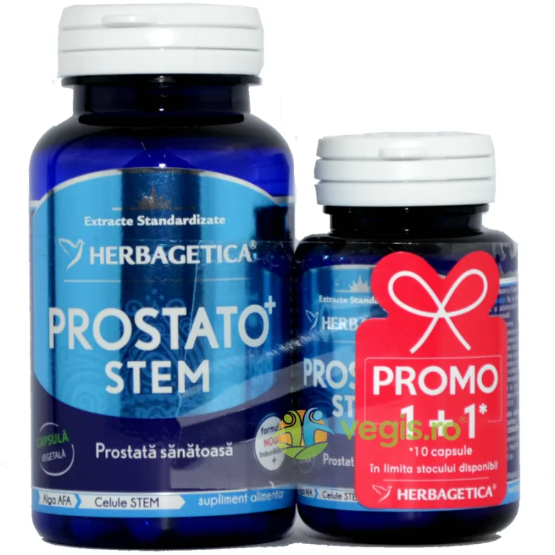 Pachet Prostato Stem 60cps+10cps HERBAGETICA — preț și oferte