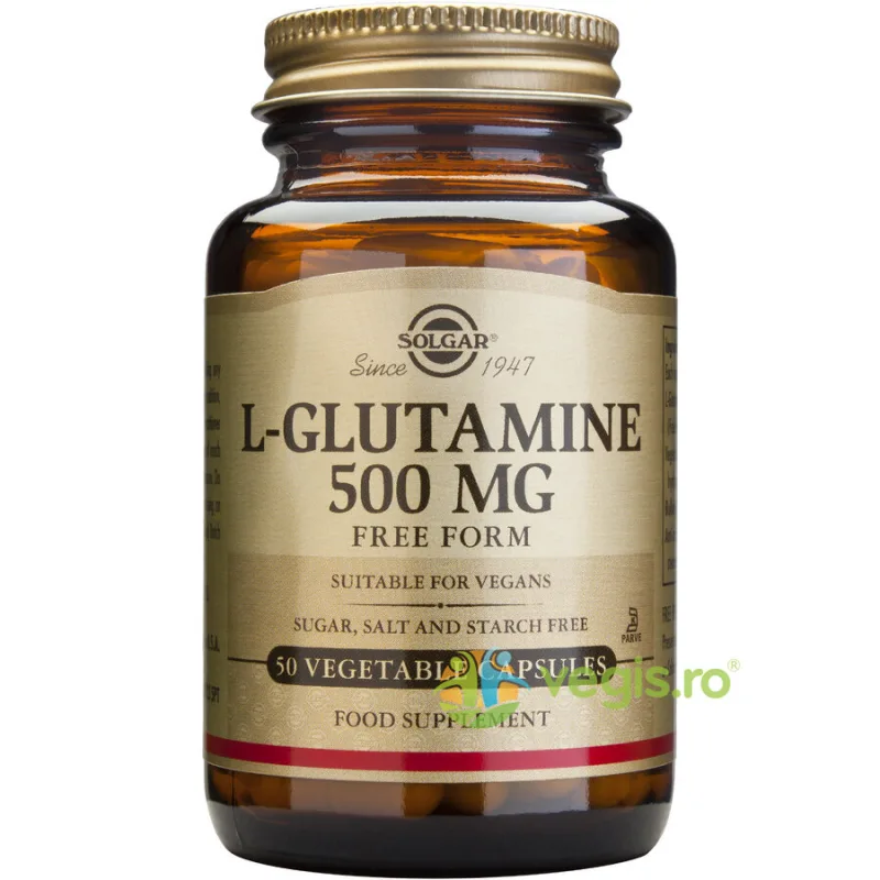 L-Glutamine 500mg 50cps Vegetale SOLGAR — preț și oferte