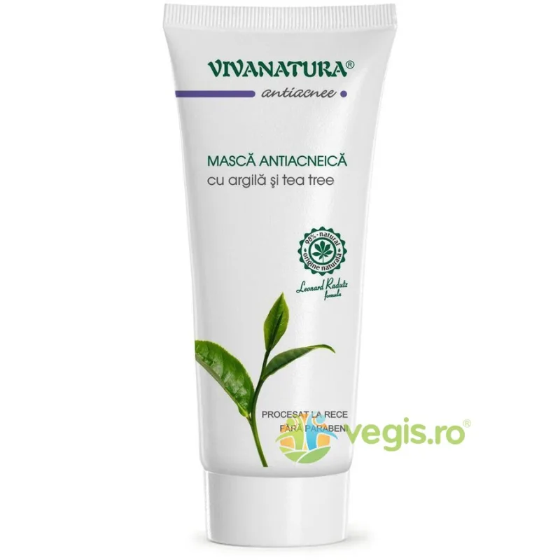 Masca Antiacneica cu Argila si Tea Tree 75ml VIVA&nbsp;NATURA — preț și oferte