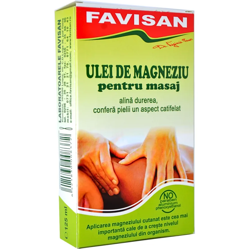 Ulei de Magneziu 125ml Favisan — preț și oferte