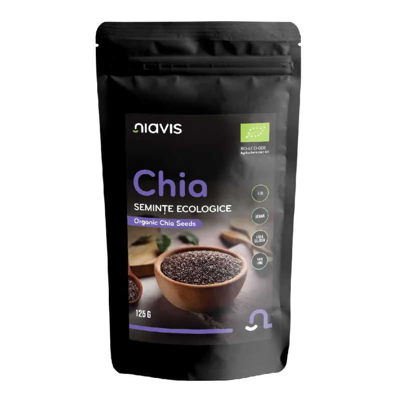 Seminte de Chia Ecologice BIO, 125g, Niavis — preț și oferte