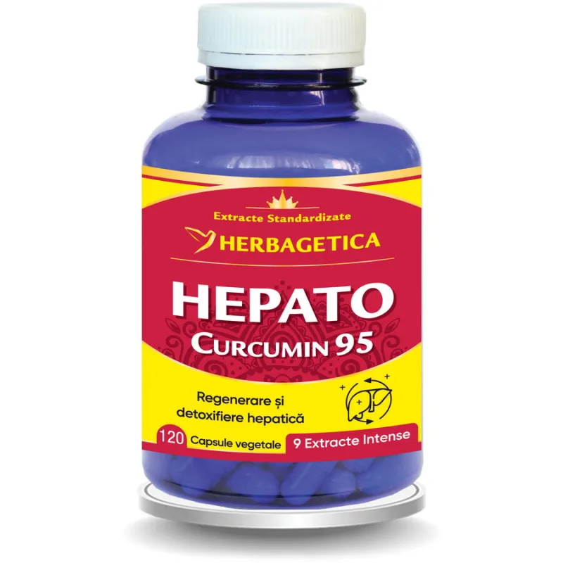 Hepato Curcumin 95 120cps HERBAGETICA — preț și oferte