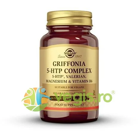 Griffonia 5-HTP Complex 30cps vegetale SOLGAR — preț și oferte