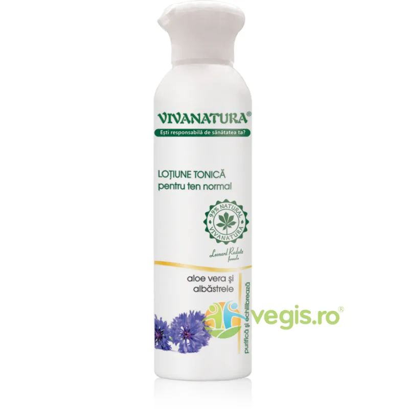 Lotiune Tonica Ten Normal Cu Aloe Vera Si Albastrele 150ml VIVA&nbsp;NATURA — preț și oferte