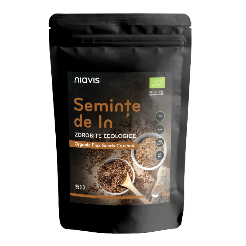 Seminte IN Zdrobite Ecologice Bio, 250g, Niavis — preț și oferte