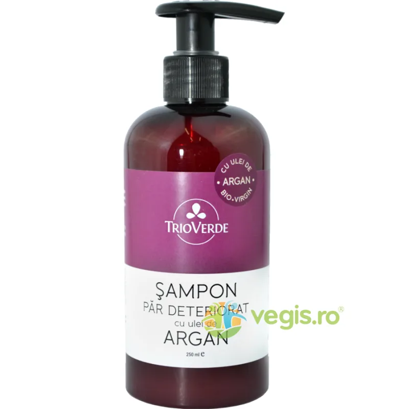 Sampon Pentru Par Deteriorat Cu Ulei De Argan 250ml TRIO VERDE — preț și oferte