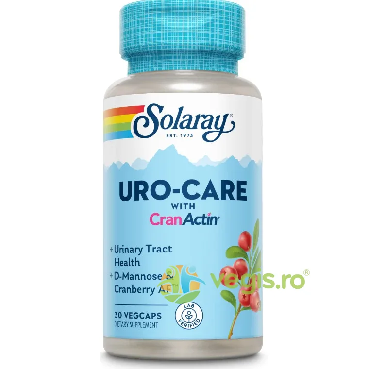 Uro-Care With Cranactin 30Cps Secom, Solaray — preț și oferte