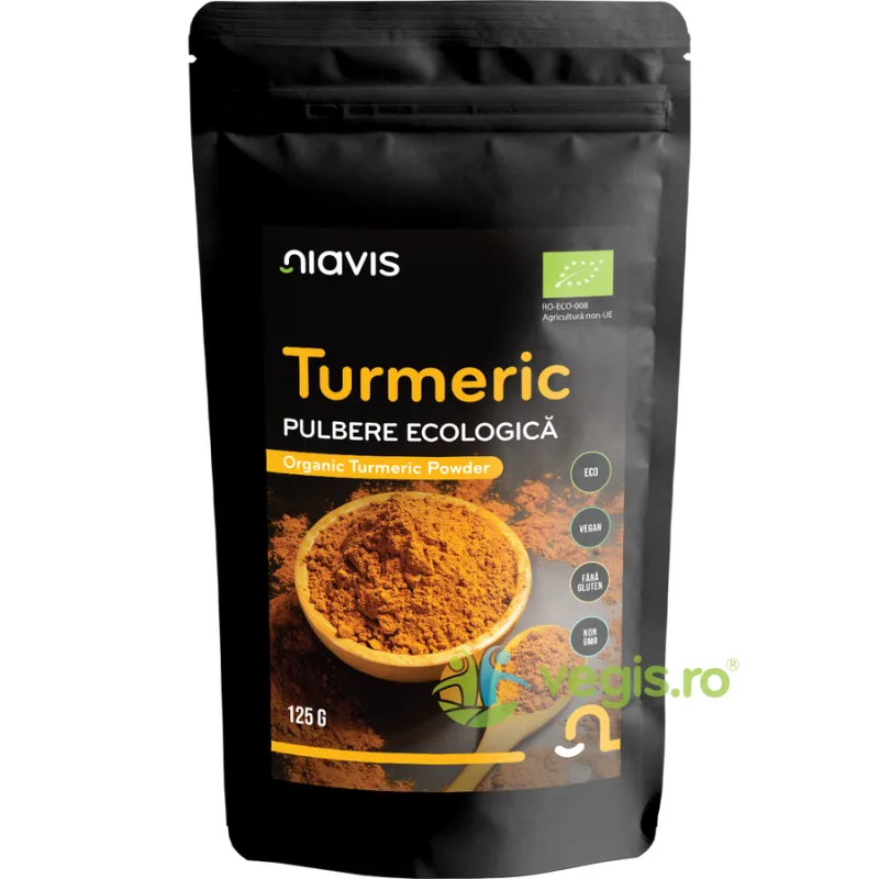 Turmeric (Curcuma) Pulbere Ecologica/Bio 125g NIAVIS — preț și oferte