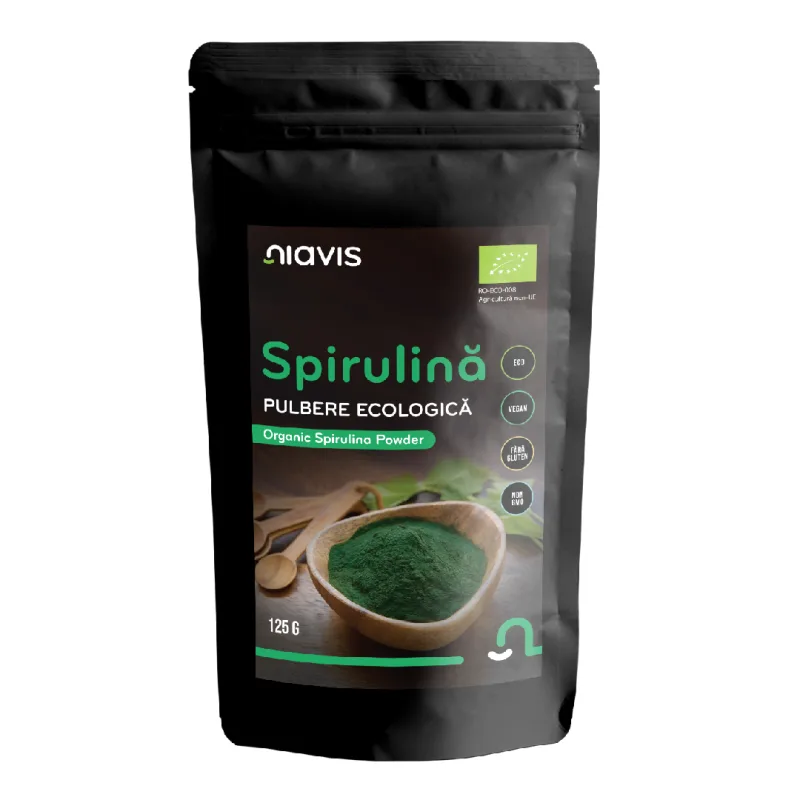 Spirulina Pulbere Ecologica BIO, 125g, Niavis — preț și oferte