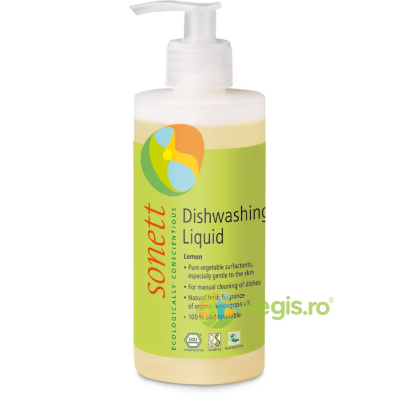 Detergent Pentru Spalat Vase Lamaie Bio 300ml SONETT — preț și oferte
