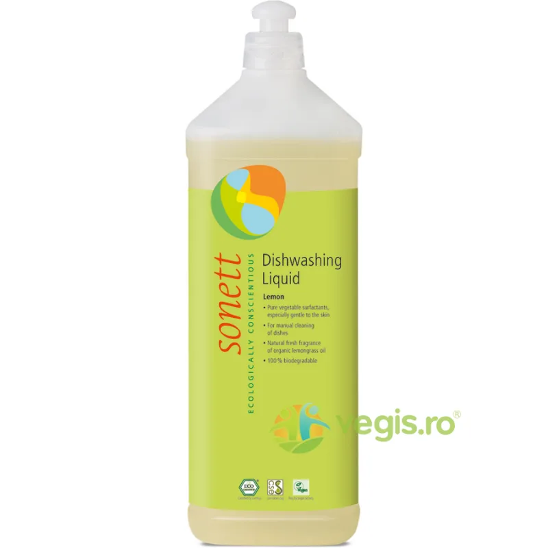 Detergent Pentru Spalat Vase Lamaie Bio 1L SONETT — preț și oferte