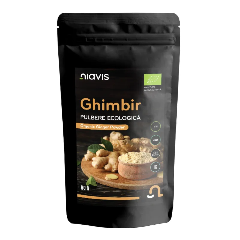 Ghimbir pulbere Ecologica BIO, 60g, Niavis — preț și oferte
