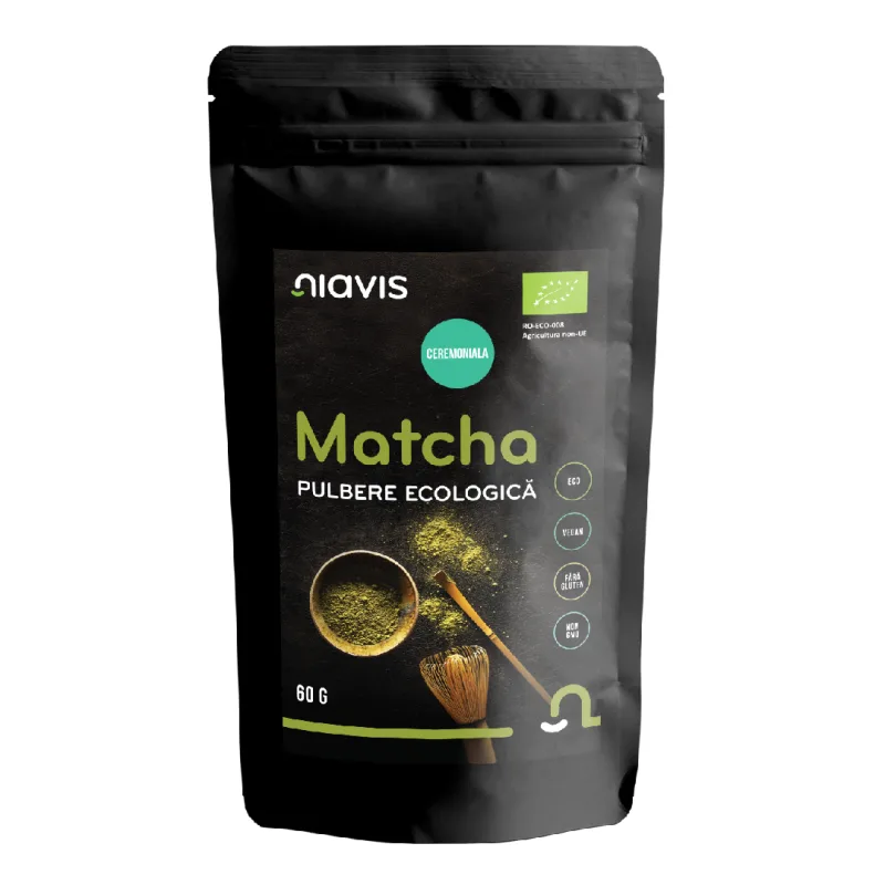 Matcha pulbere ecologica, 60 g, Niavis — preț și oferte