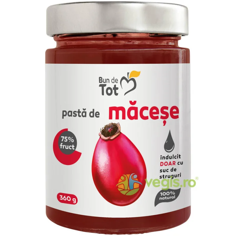Pasta De Macese Fara Zahar 360g BUN DE TOT — preț și oferte