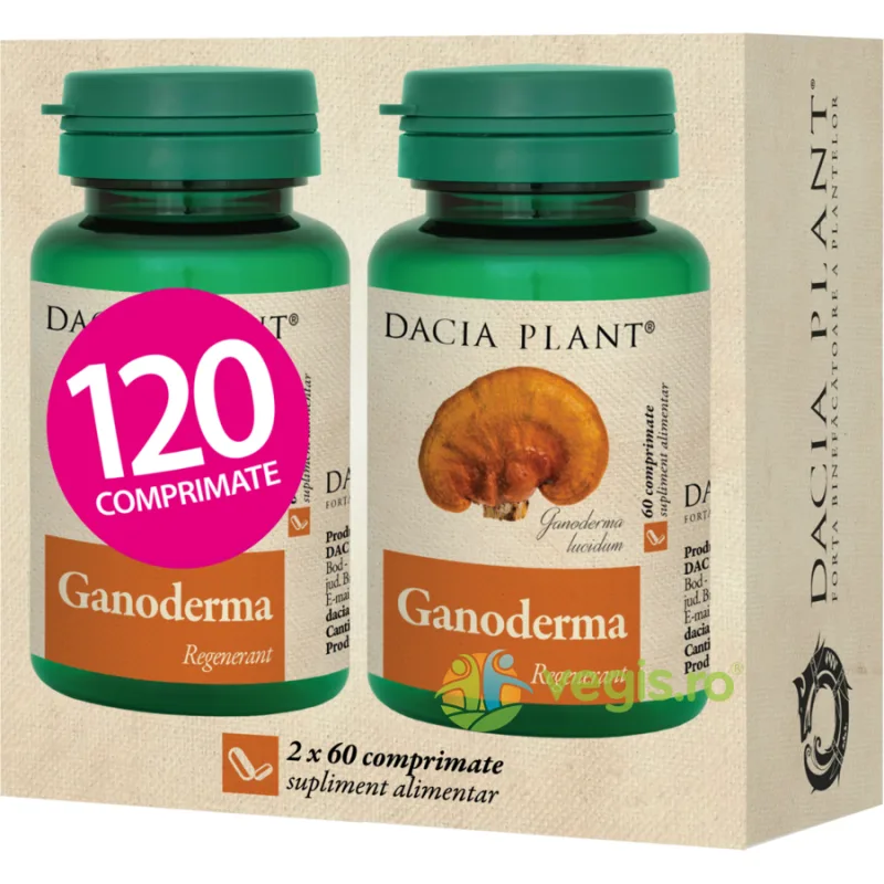 Ganoderma 120cpr DACIA PLANT — preț și oferte