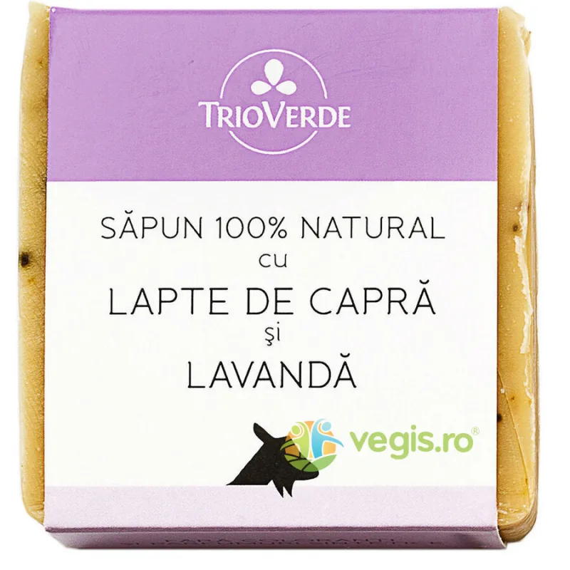 Sapun Natural Cu Lapte De Capra Si Lavanda 110Gr TRIO VERDE — preț și oferte