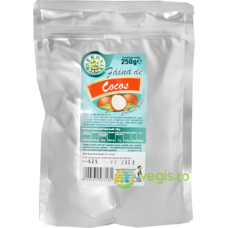 Faina De Cocos 250g Herbavit — preț și oferte