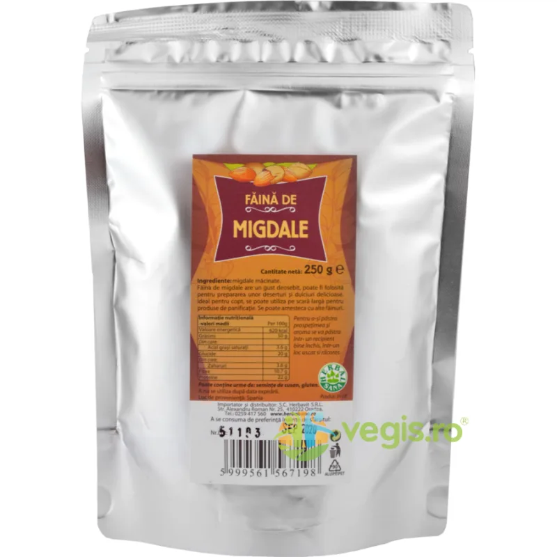 Faina De Migdale 250g Herbavit — preț și oferte
