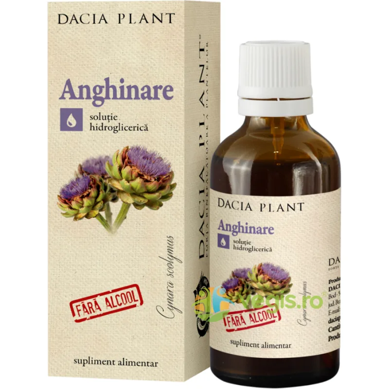 Tinctura De Anghinare Fara Alcool 50ml DACIA PLANT — preț și oferte