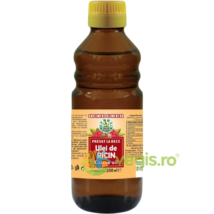 Ulei de Ricin 250ml Herbavit — preț și oferte