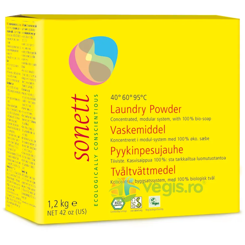 Detergent Praf Pentru Rufe Ecologic/Bio 1.2Kg SONETT — preț și oferte