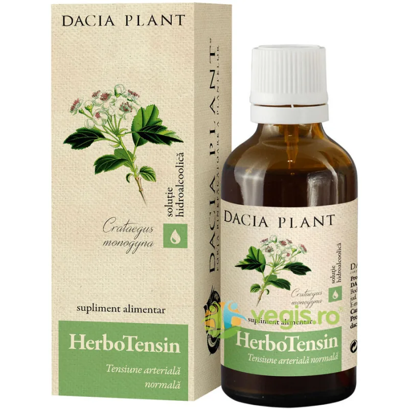 Herbotensin Tinctura 50ml DACIA PLANT — preț și oferte