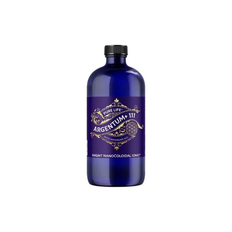 Argint nanocoloidal Argentum+ Editie Aniversara, 111 Ppm, 480 ml, Pure Life — preț și oferte