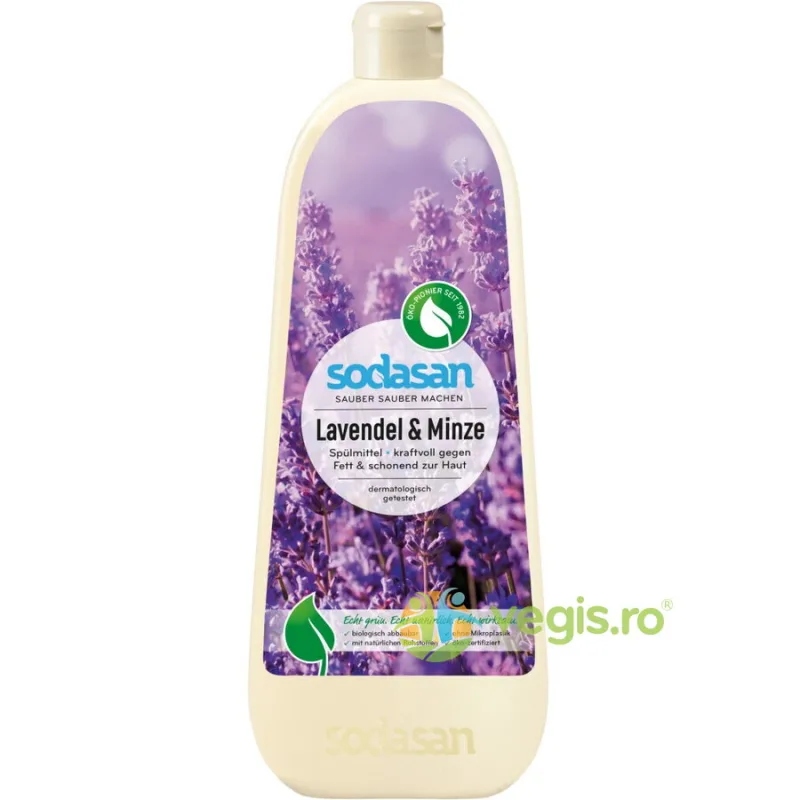 Sapun Lichid si Gel de Dus cu Lavanda si Masline 1L Sodasan — preț și oferte